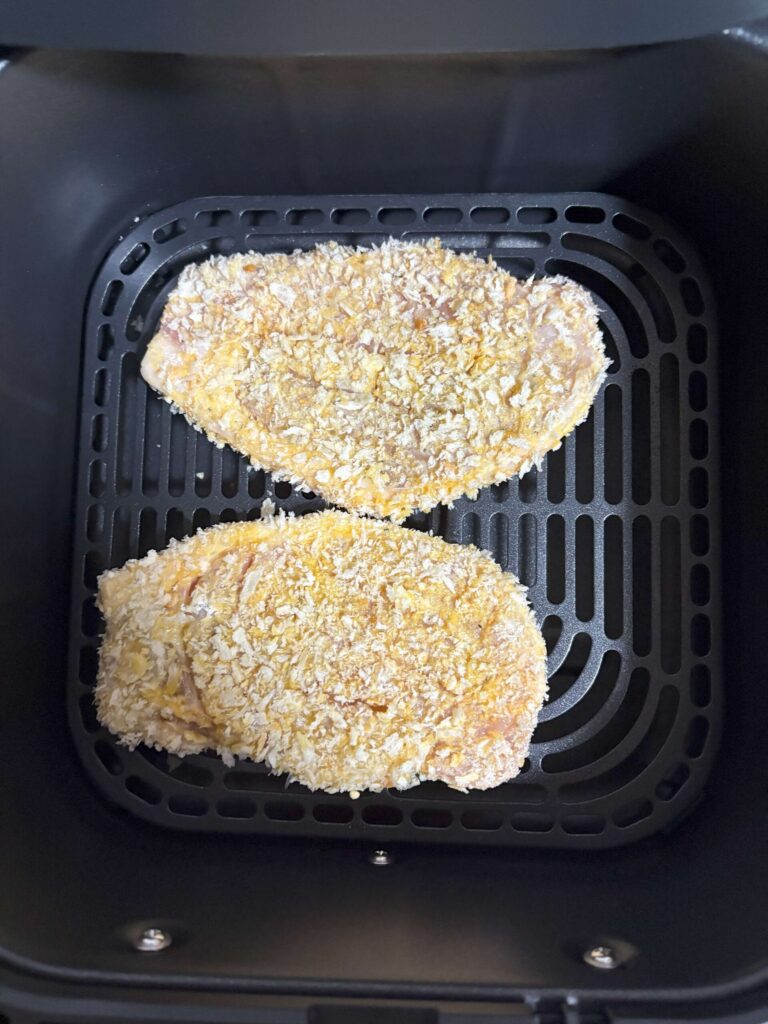 ノンフライヤーでトンカツを揚げる前の写真