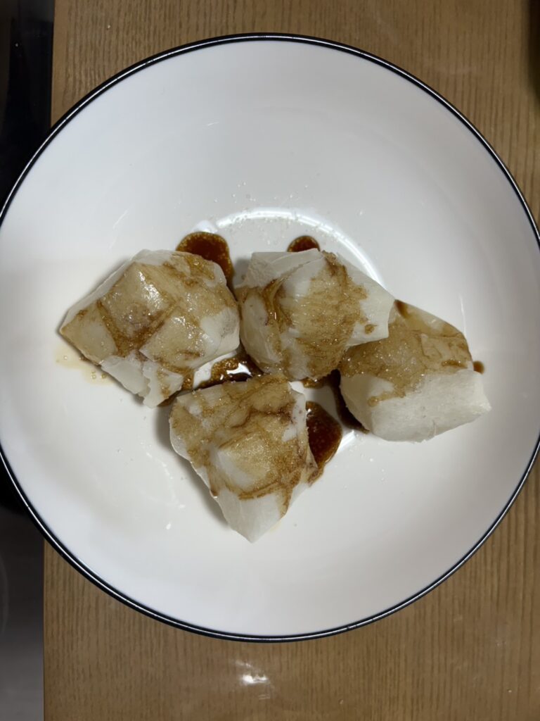 ノンフライヤーでお餅を焼いた写真