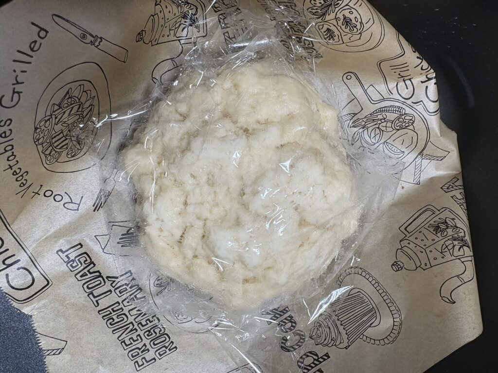 あまり発酵しなかったパン生地