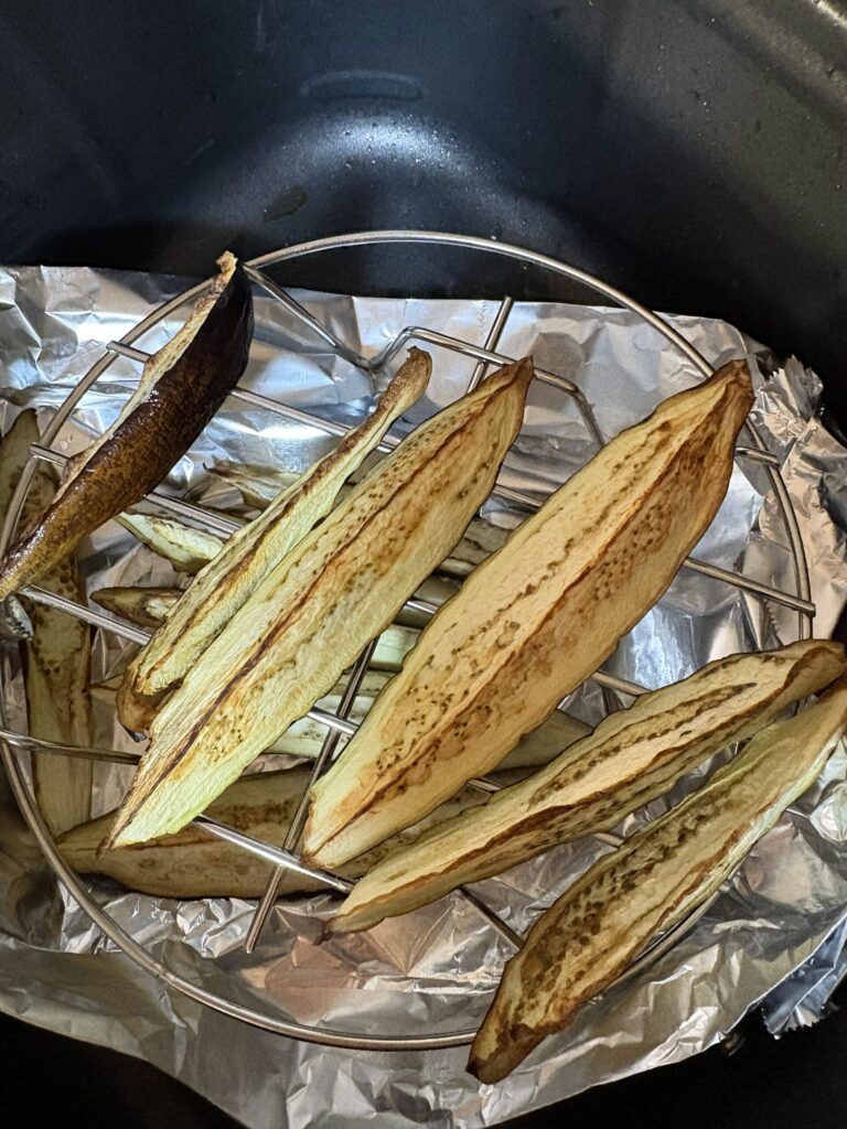 ノンフライヤーで作る揚げなす