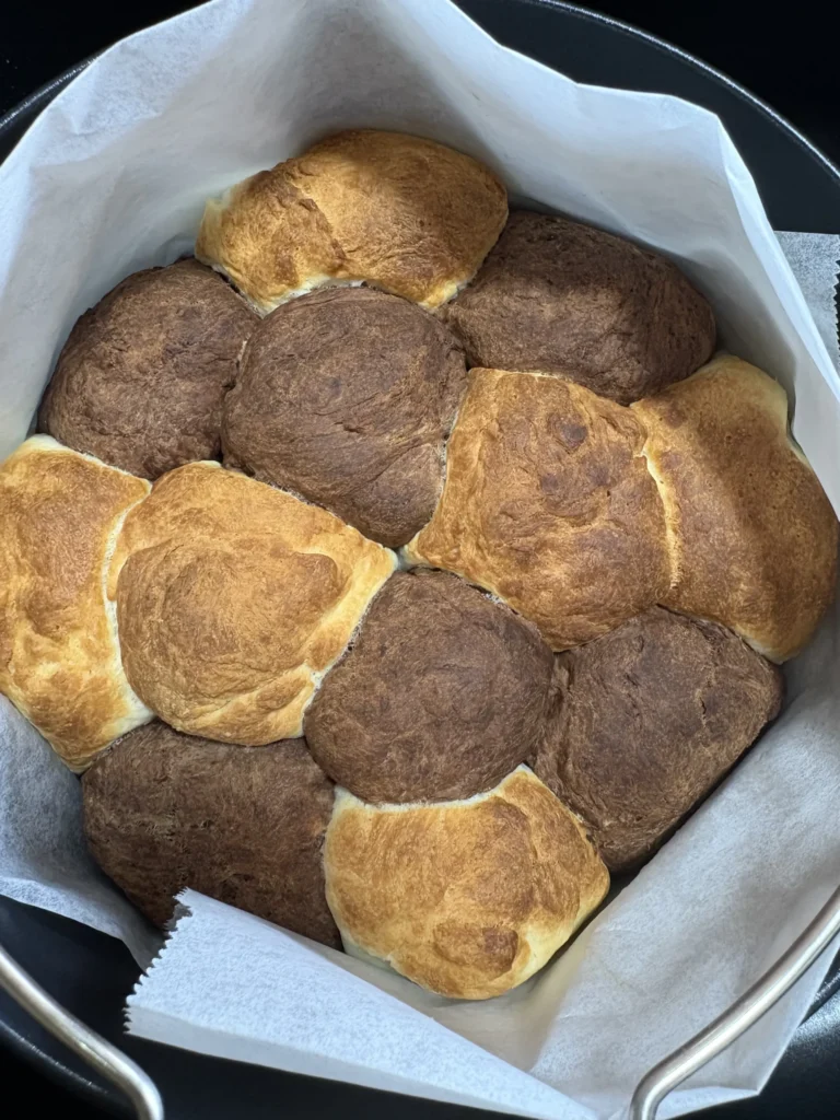 ノンフライヤーで発酵から焼くまでやったちぎりパン