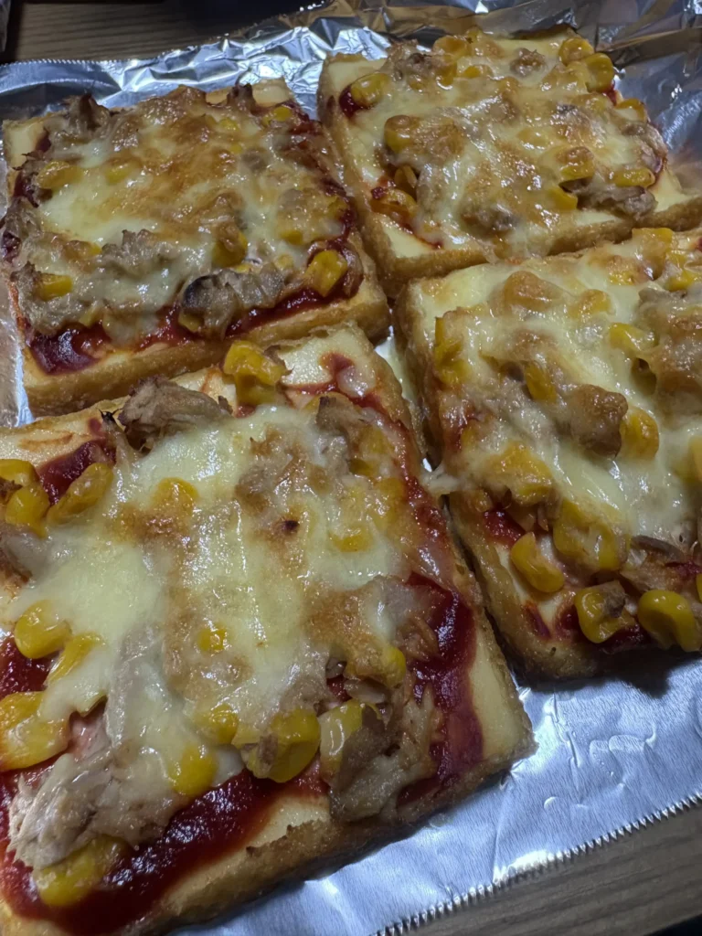 ノンフライヤーで作るピザ風厚揚げピザ